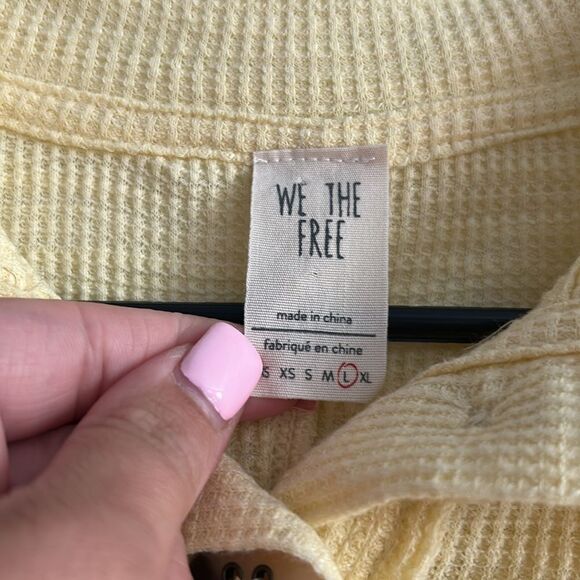 Free People We the Free Marigold Turtleneck Thermal Top Size L - Picture 3 of 5